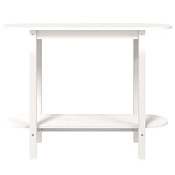 Maison Chic Table console | Meuble d'entrée | Table d'appoint Blanc 110x40x80 cm Bois massif de pin -GKD34515 pas cher