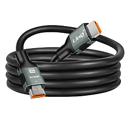 Câble HDMI 2.1 Ultra HD Résolution 8K / 60Hz Longueur 1.5m LinQ Noir