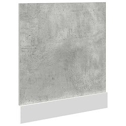 Acheter vidaXL Panneau de lave-vaisselle gris béton 60x1,5x67 cm