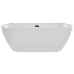 Acheter Beliani Baignoire îlot blanche 160 x 75 cm NEVIS