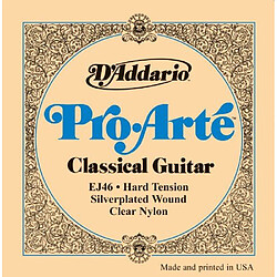 D'Addario Cordes en nylon pour guitare classique D'Addario Pro-Arte EJ46, Hard