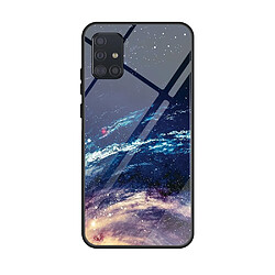 Coque en TPU verre de surface d'impression galaxie pour votre Samsung Galaxy A71