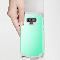 Avis Wewoo Galaxy Note9 - Coque vert menthe/gris