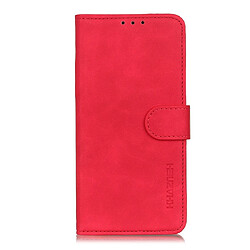 Wewoo Coque Pour iPhone 11 Pro Texture rétro PU + TPU Etui à rabat en cuir avec support & emplacements cartes et porte-monnaie rouge