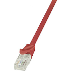 Avis LogiLink Câble patch, Cat. 5e, U/UTP, 0,5 m, rouge, gaine en ()