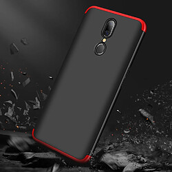 Wewoo Coque Rigide Étui pour PC à couverture intégrale à trois étages OPPO A9 noir rouge pas cher