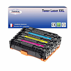 T3AZUR - Lot de 4 Toners compatibles avec Canon 716/731 pour Canon LBP-5050, LBP-5050N, LBP-7100Cn, LBP-7110Cw (Noir+Couleur)