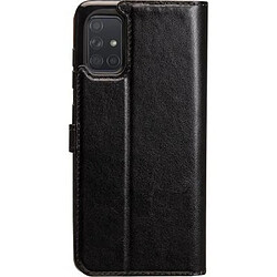 Bigben Etui Folio Wallet noir avec languette de fermeture pour Samsung Galaxy A71