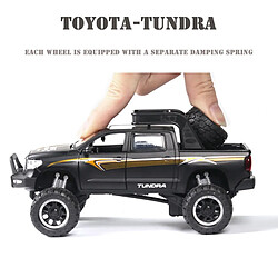 Universal 1: 32 Toyota Tundra Modèle de voiture en alliage Voiture de jouet moulée sous pression Modèle de voiture de jouet tirée vers la collection de jouets pour enfants Livraison gratuite | Voiture de jouet moulée sous pression (noir)