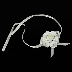 Mariée Corsage De Poignet Sœurs De Demoiselle D'honneur Bracelet Fleurs Perle Main Blanche