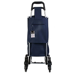 Acheter Entre Temps Chariot shopping en polyester 6 roues bleu.