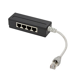 LOGILINK MP0032 MODULAR SPLITTER RJ45 PLUG VERS 4X RJ45 JACKS NOIR