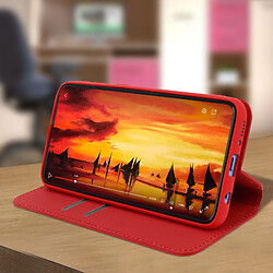 Avizar Housse Samsung Galaxy A40 Étui Folio Portefeuille Fonction Support rouge pas cher