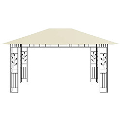 Avis Maison Chic Auvent,Belvédère d'extérieur avec moustiquaire,Tonnelle 4x3x2,73 m Crème 180 g/m² -GKD27256