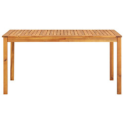 Ensemble salle à manger de jardin 3 pcs,Table et chaise à dîner d'extérieur Acacia solide -MN92859 pas cher