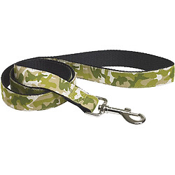 CHAPUIS SELLERIE Laisse/Sangle en Nylon pour Chien Motif Camouflage Vert 15 mm x 1,20 m Taille M