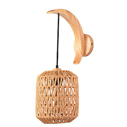 Stoex Applique Murale Cage Intérieure Lampe Murale Rétro Lampe Murale Tissée En Corde De Chanvre Applique Murale Moderne Pour Chambre Salon Cuisine Café