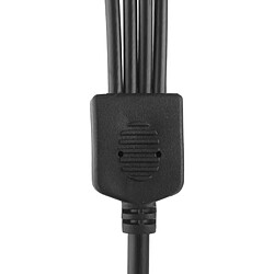 Acheter Wewoo Pour bande de LED, longueur: noir 30 cm 5,5 x 2,1 mm femelle à 4x mâle connecteur de câble d'alimentation CC avec interrupteur