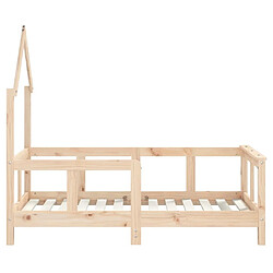 Maison Chic Lit simple Cadre de lit pour enfant,Lit d'Enfant Moderne 70x140 cm bois de pin massif -MN83476 pas cher