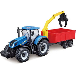 Avis BBURAGO - 1/43 COLLECTION FERME - Tracteur New Holland + remorque a friction