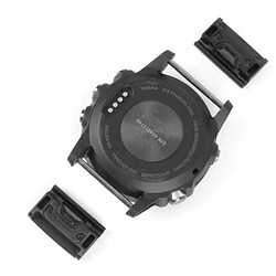 Bracelet en métal à fixation rapide pour Garmin fenix 5X 3HR argent