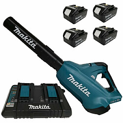 Makita Akku-Gebläse dub362pt4 Mit Doppelladegerät und 4 x Akkus 18V/5, 0 Ah