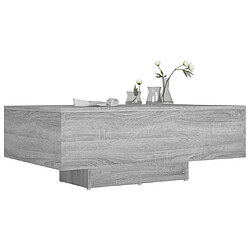 Acheter ComfortXL Table Basse Sonoma Gris 85x55x31 Cm Bois D'ingénierie