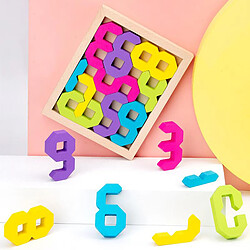 Apprentissage Jouets En Bois de Construction Nombre Blocs Mathématiques pour 1- 3 Ans Enfants Garçons Filles, numérique D'apprentissage Jouets, pas cher