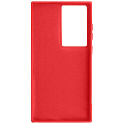 Avizar Coque pour Samsung Galaxy S24 Ultra Semi-rigide Soft-touch Anti-traces Rouge