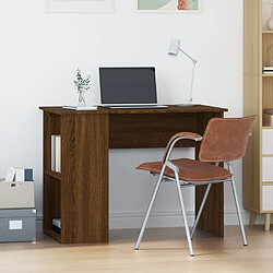 Maison Chic Bureau,Table de travail,bureau de travail pour chambre chêne marron 100x55x75 cm bois d'ingénierie -GKD42876