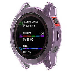 Coque en TPU forme creuse, violet transparent pour votre Garmin Epix