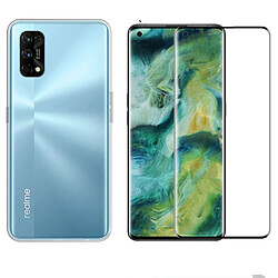 Xeptio Oppo Realme 7 Pro coque tpu transparenteet full noir