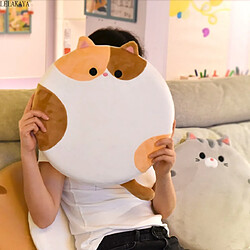 Universal 40cm mignon animal dessin animé chat shiba chien chaise ronde coussin coussin canapé décoration cadeau peluche douce coussin jouet dos poupon | Oreiller de luxe