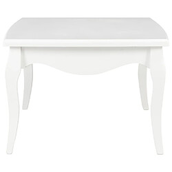 Avis Maison Chic Table basse,Table Console Table d'appoint, Table pour salon Blanc 110 x 60 x 40 cm Bois de pin massif -MN60511