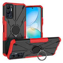 Coque en TPU anti-chocs avec béquille pour votre Infinix Hot 12 4G - rouge