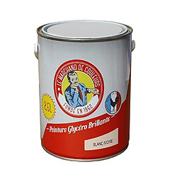 Peinture Glycéro - Bois / Métal - Brillante - Blanc - 2.5 L - ONIP