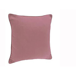 Pegane Coussin carré 100% coton, coloris rose, 45 x 45 cm 