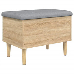 Maison Chic Banc de rangement | Meuble de rangement d'Entrée | Coffres d'Intérieur chêne sonoma 62x42x46 cm bois d'ingénierie -MN12013