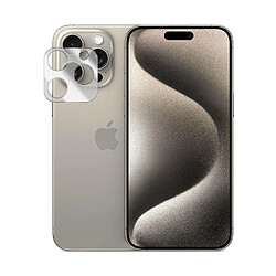 Verre trempé camera arrière protecteur pour iPhone 15 Pro Max 6.7" - VISIODIRECT -