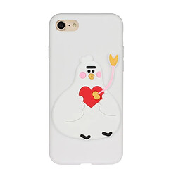 Coque en TPU + PU poupée animale enduite poussin pour votre Apple iPhone 7/8 4.7 pouces