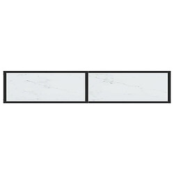 Acheter vidaXL Table console Marbre blanc 180x35x75,5 cm Verre trempé