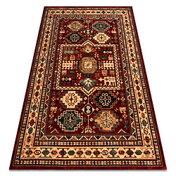 RUGSX Tapis en laine KASHQAI 4306 300 oriental, cadre terre cuite beige 120x170 cm