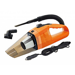 Aspirateur De Voiture Wet Dry 12V 120W Super Aspiration Orange De Poche Avec Lumière pas cher