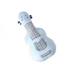 Universal Oreiller guitare 37 cm peluche peluche instrument ukulele jouet enfant jouet cadeau anniversaire enfant | Oreiller de luxe (bleu)