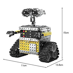 Universal Blocs télécommandés Assemblage Évitement RC Robot Toy for Children Robot Toys | RC Robot (Silver)