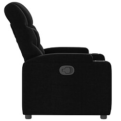 Avis vidaXL Fauteuil inclinable Noir Tissu