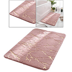 Avis Tapis De Bain Tapis De Bain Absorbant L'eau Tapis De Sol De Chevet Rose 50x80cm