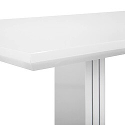 Beliani Table en acier blanc 180 x 90 cm KALONA pas cher