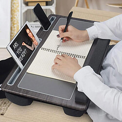 Table D'ordinateur Portable Confortable Avec Repose-poignet Gris pas cher