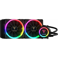 GAMDIAS Gammes RAFF.Liquide CHIONE M1A-280R 2*Fan RGB Télécommande + Sync Software